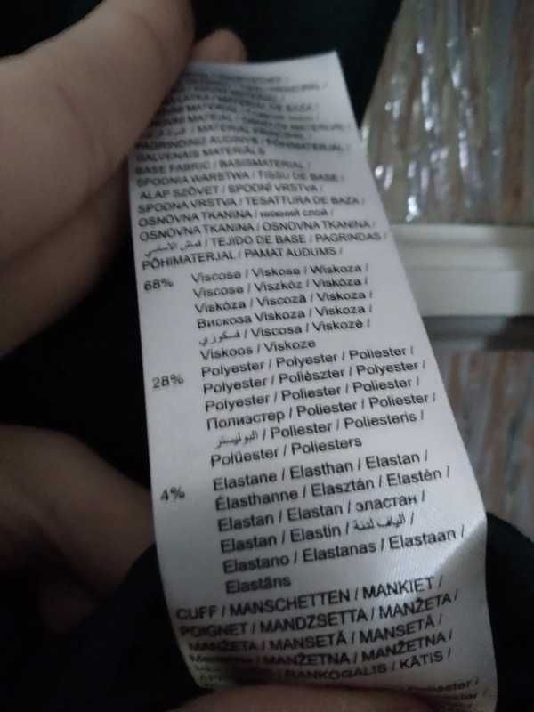 Bluzka ciemnozielona butelkowa elegancka Orsay z wiskozą