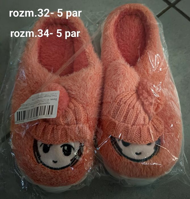 Okazja- Kapcie damskie i dziecięce różne rozm.