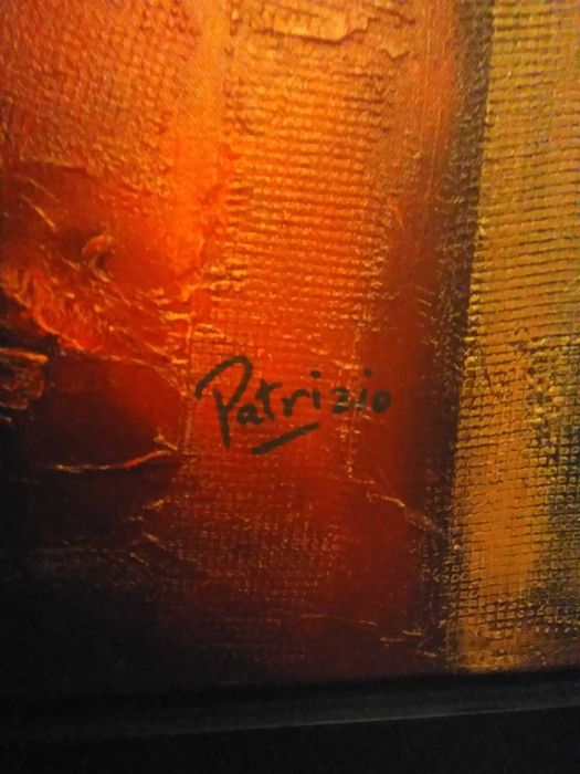 Tela de autor com moldura