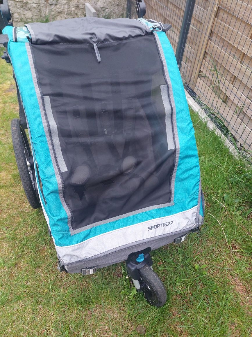 Przyczepka rowerowa Qeridoo Sportrex2 dwuosobowa