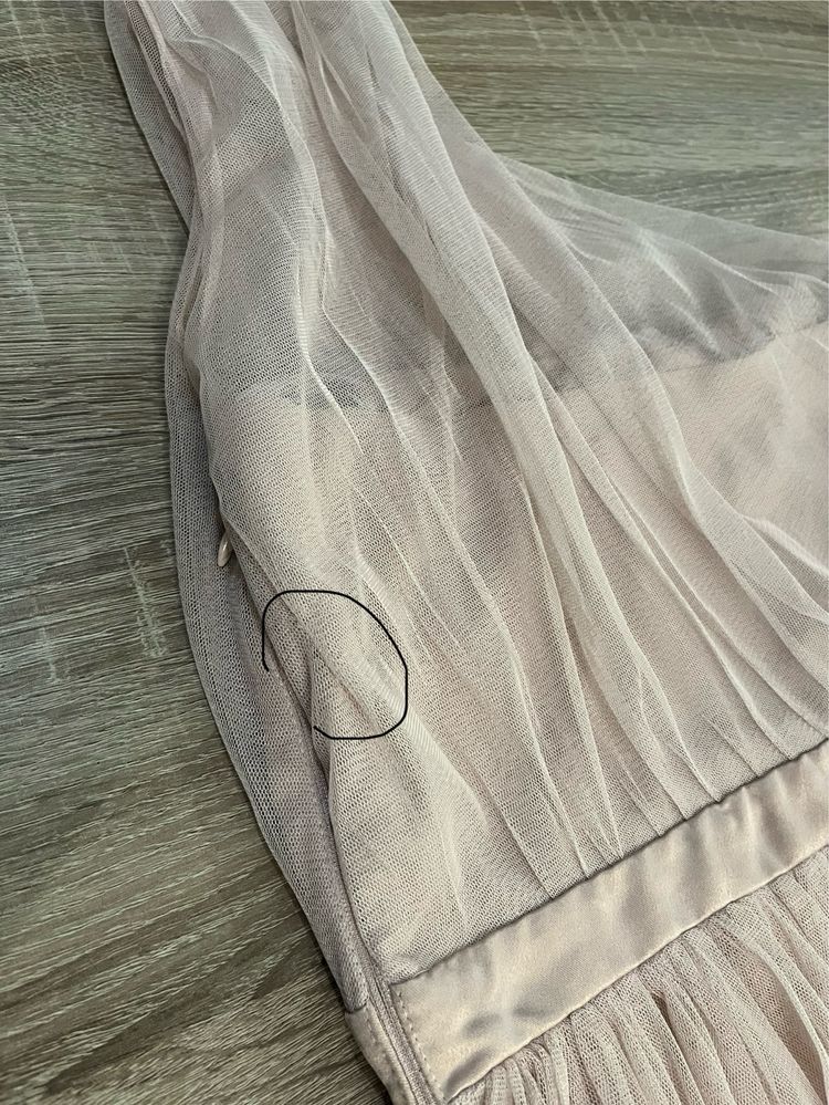 Tiulowa sukienka maxi Anaya with love Tall 38 M ASOS świadkowa druhna