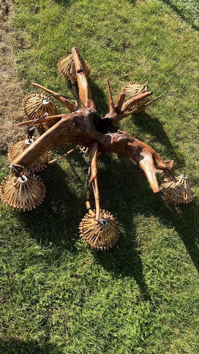 Lampa, żyrandol  korzeń 35 lat u mnie ;-)