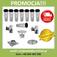 PROMOCJA!!! Wkład Do Komina Kwasoodporny FI 100 8 MB 0,6 MM PRODUCENT