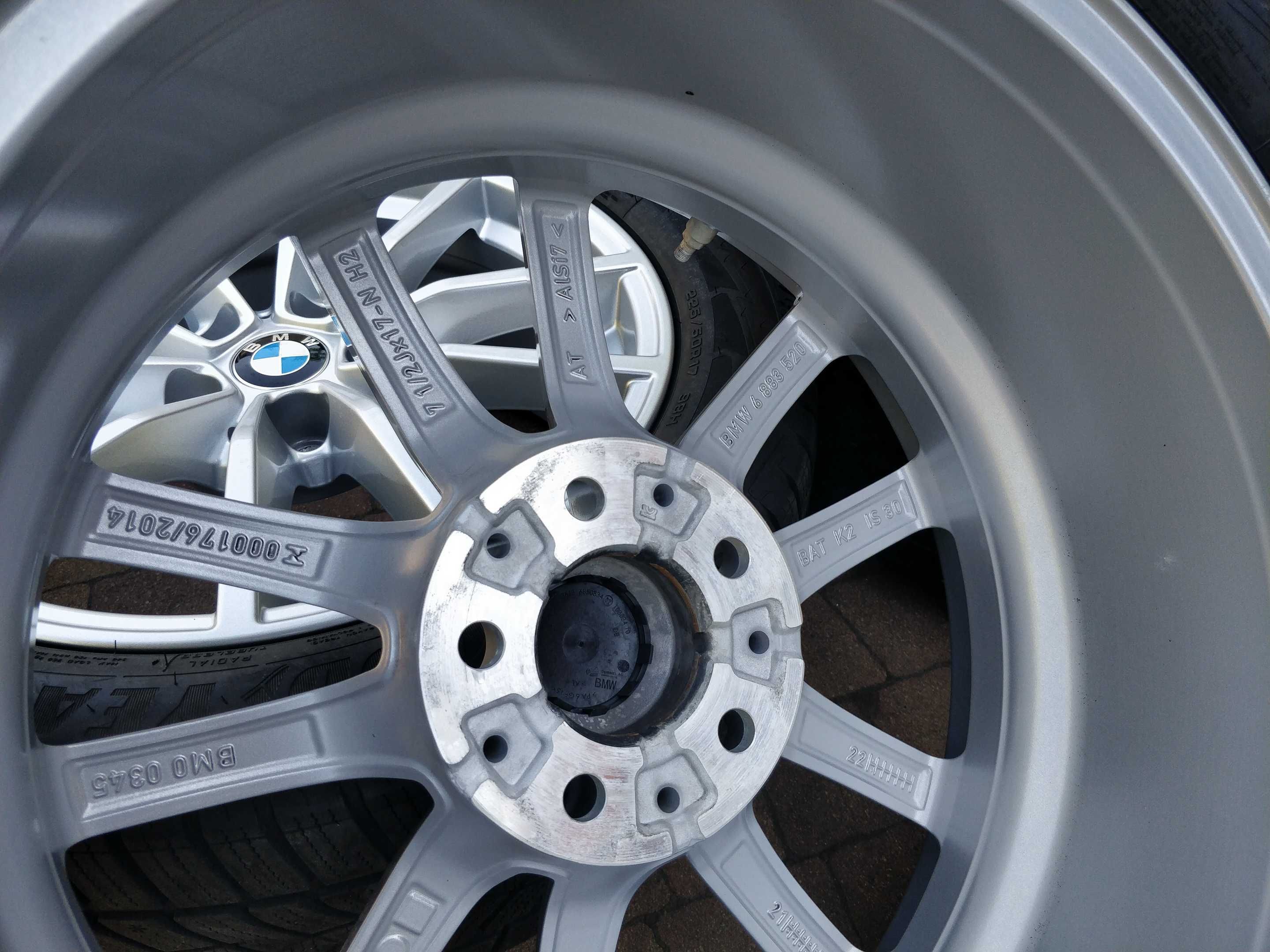 3488. Koła zimowe BMW 3 G20 oryginalne 5x112 ET30 225/50/17 2022/23r