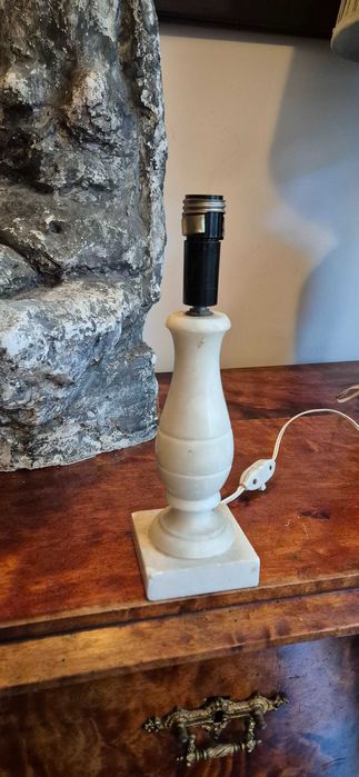 Antyk Lampa lampka z marmuru Francja. Unikat. Hollywood regency design
