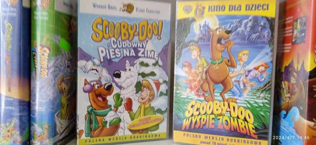 Scooby-Doo 11 kaset VHS + 100 dvd gratis