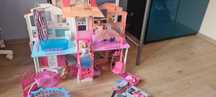 Domek dla lalek Barbie + akcesoria i lalki