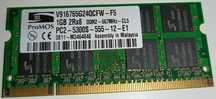 RAM DDR2 1GB 667MHz PC2-5300S do laptopa sodimm