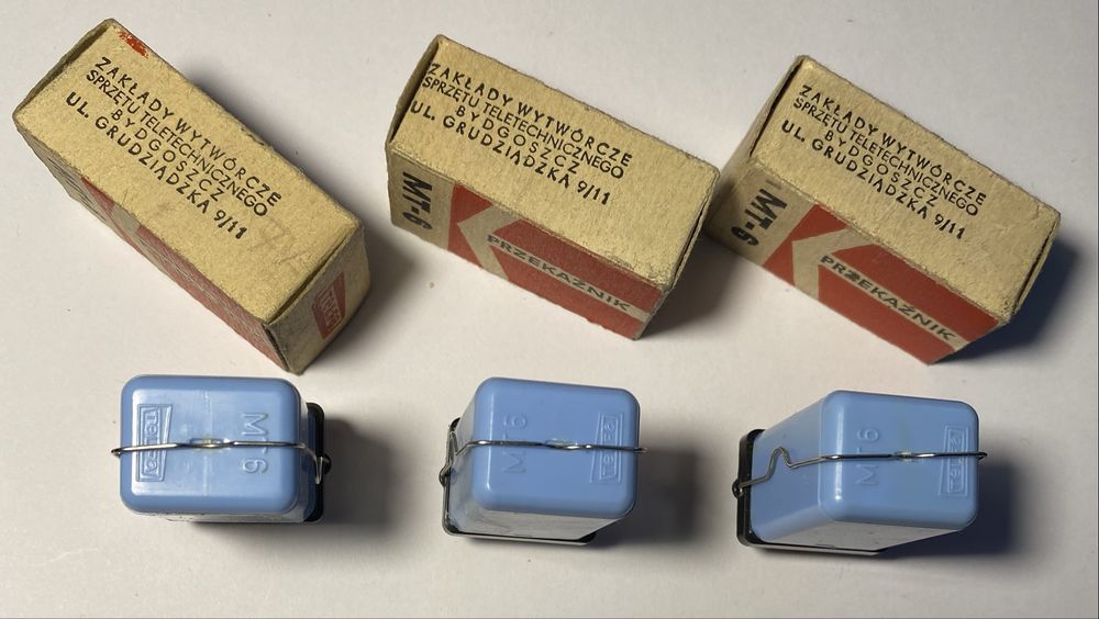 Zestaw przekaźnik MT-6 Telfa 3 sztuki nieużywane