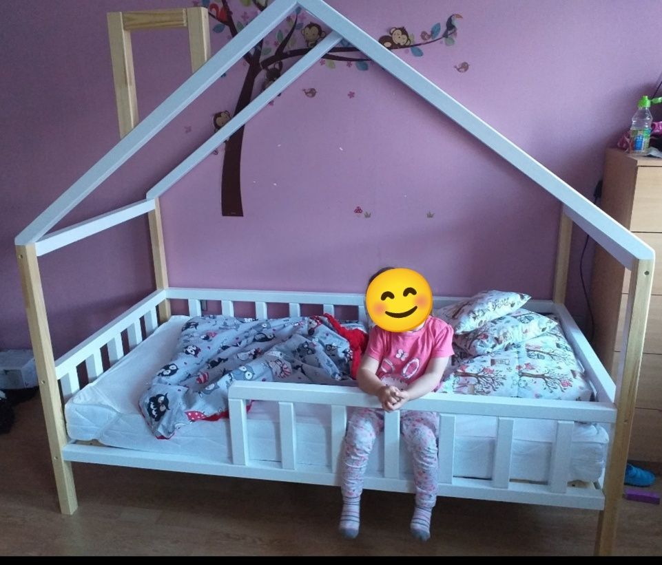 Łóżko łóżeczko 160x80 z materacem
