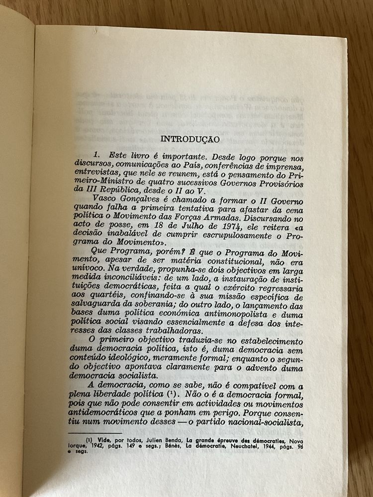 Livro “Discursos - Vasco Gonçalves”