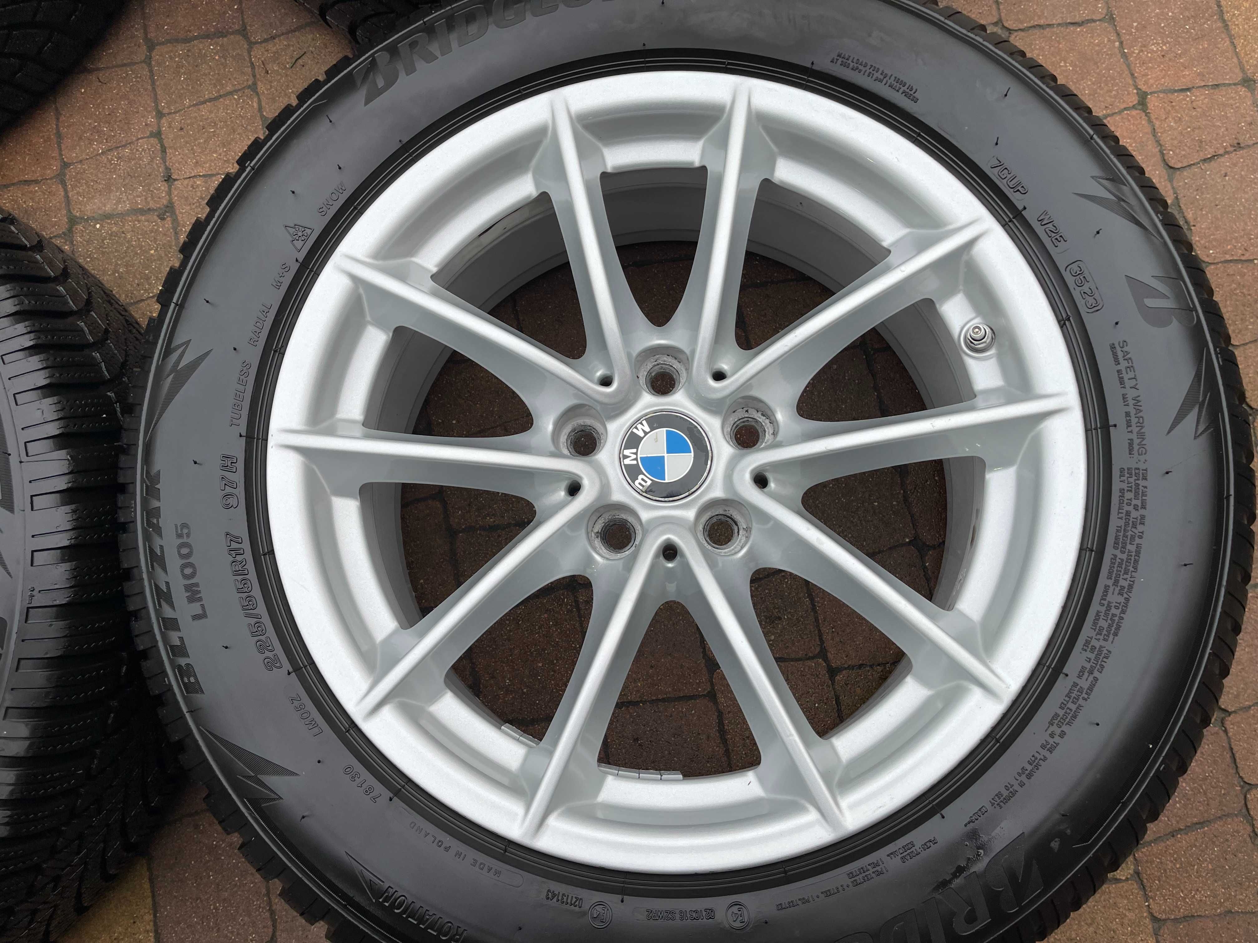 3696. Koła zimowe BMW 5 G30 oryginalne 5x112 ET27 225/55/17 2023r 8mm