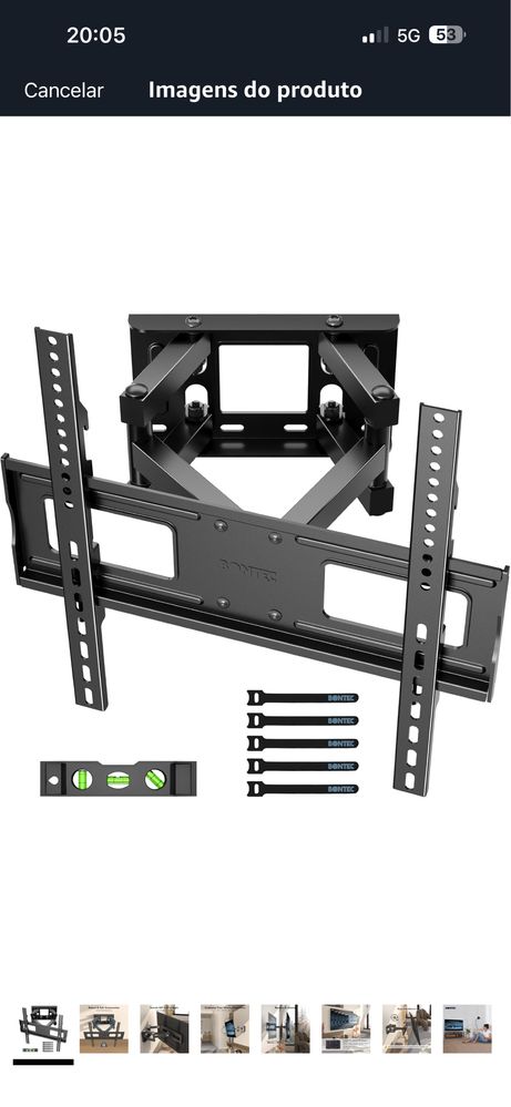 Suporte de tv bontec, novo