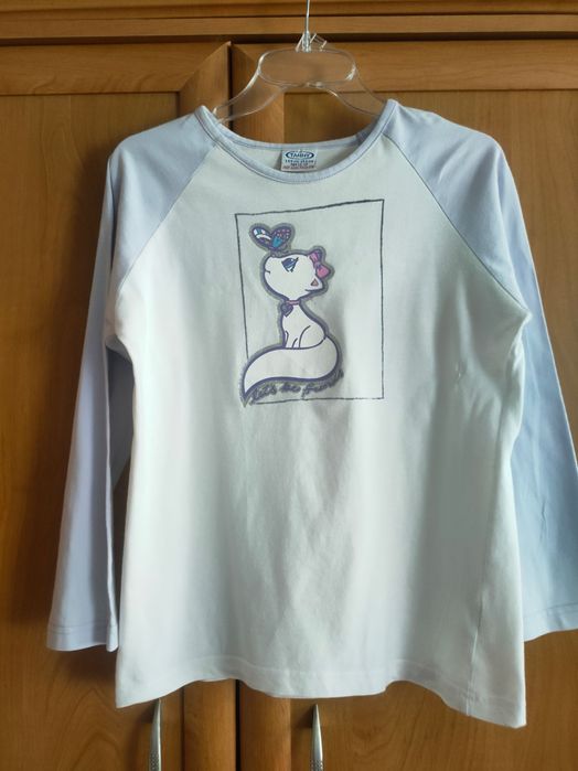 Koszulka bawełniana dziecięca z długim rękawem