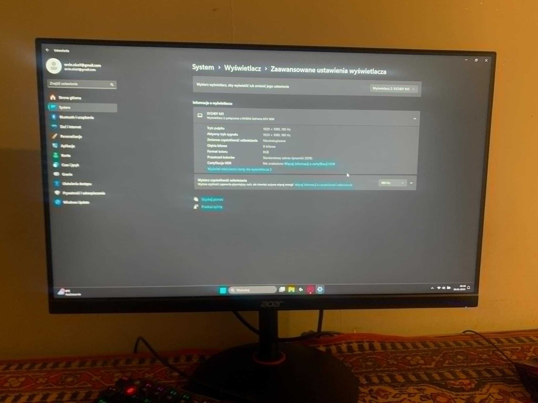 Monitor 180Hz 1ms 23.8