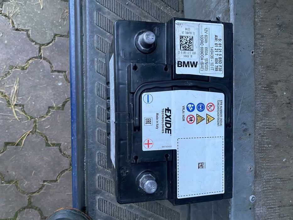 Akumulator BMW AGM 60 ah jak nowy