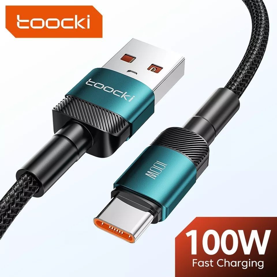 Кабель Toocki USB type C 100W 1м