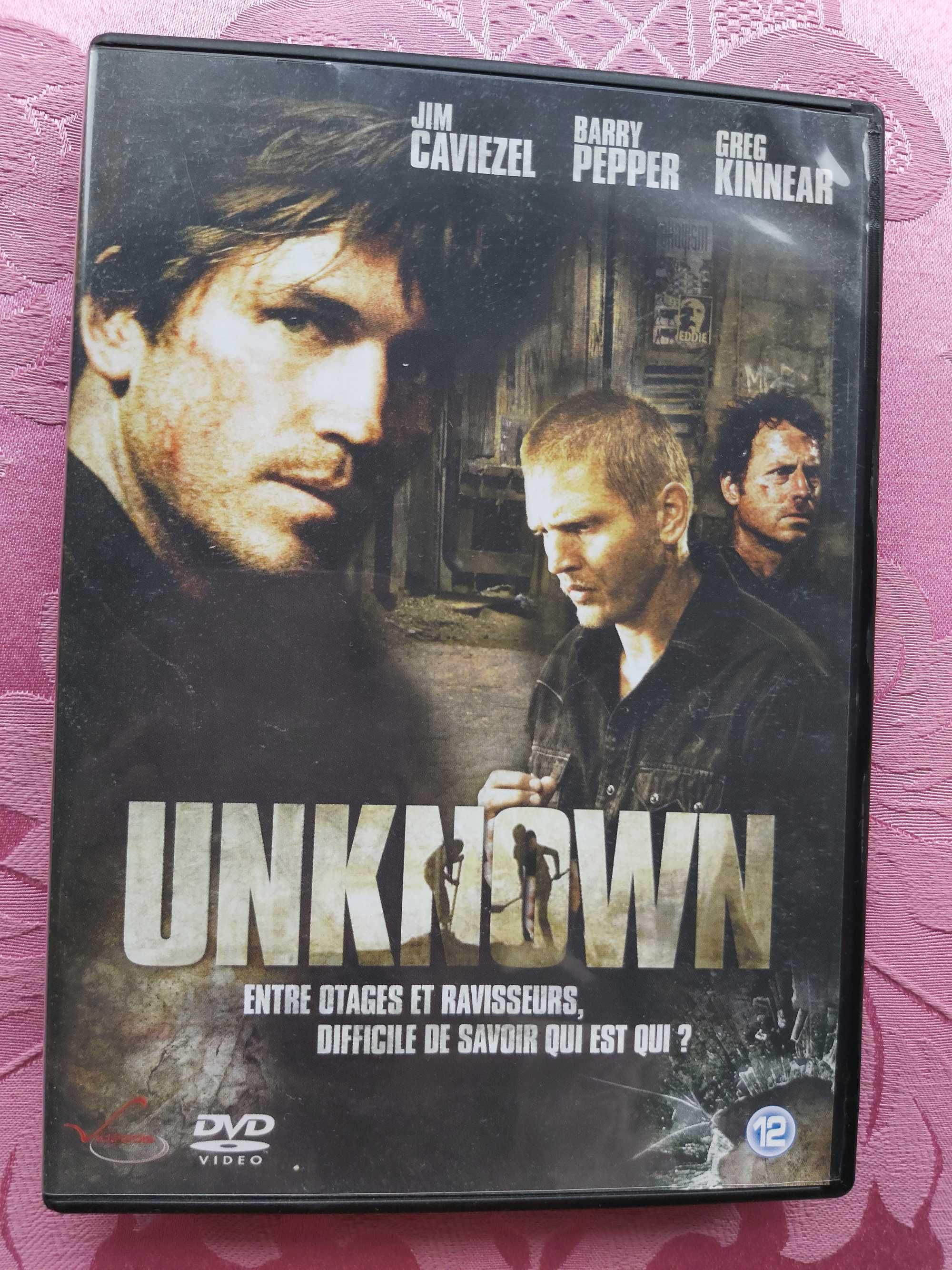 DVD policial - UNKNOWN / Estranhos - com Jim Caviezel e Joe Pantoliano