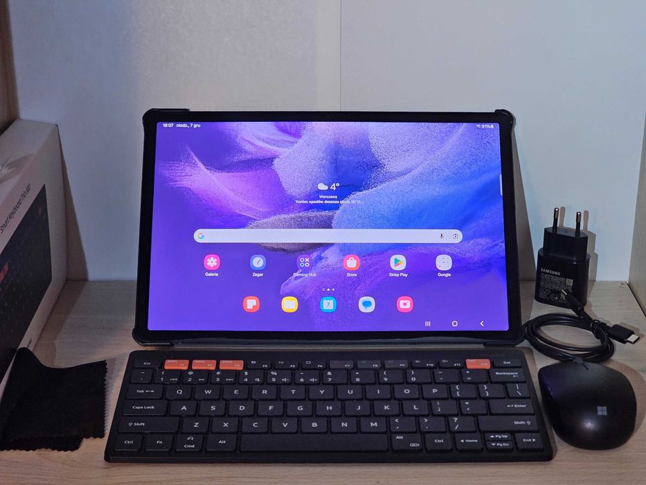 Tablet Samsung Galaxy Tab S7 FE 6/128 - stan idealny +etui, klawiatura
