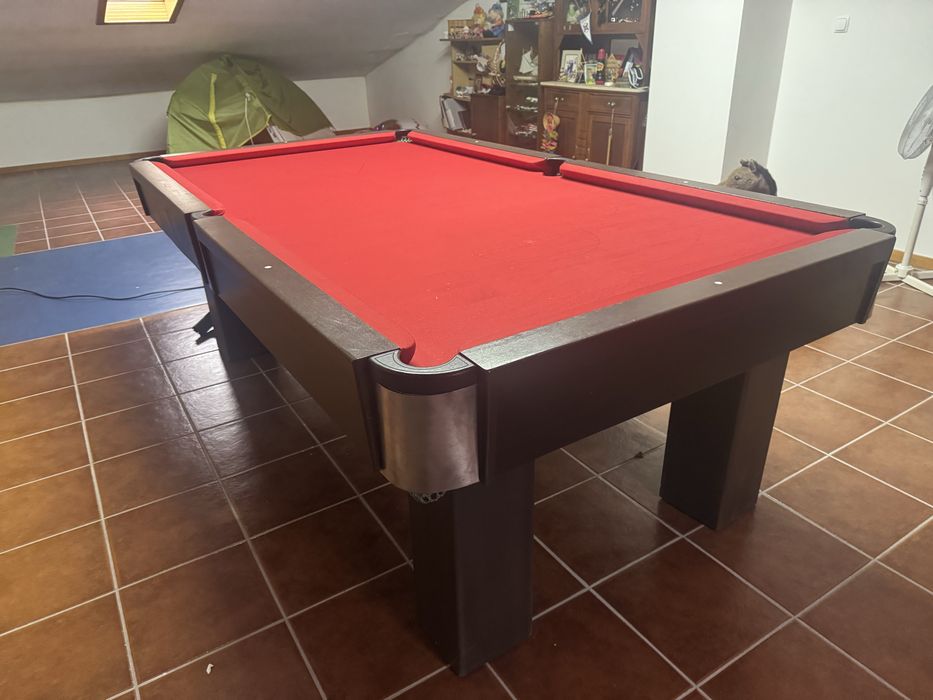 Mesa de Snooker Profissional – Ardósia em 3 Peças – Completa