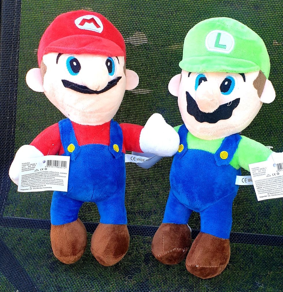Super duet pluszaki z gry Mario 2 sztuki