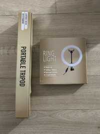 Ring light e portable tripod