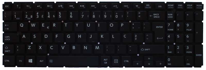 Teclado Toshiba Satellite Sem Moldura L50-B L50D-B