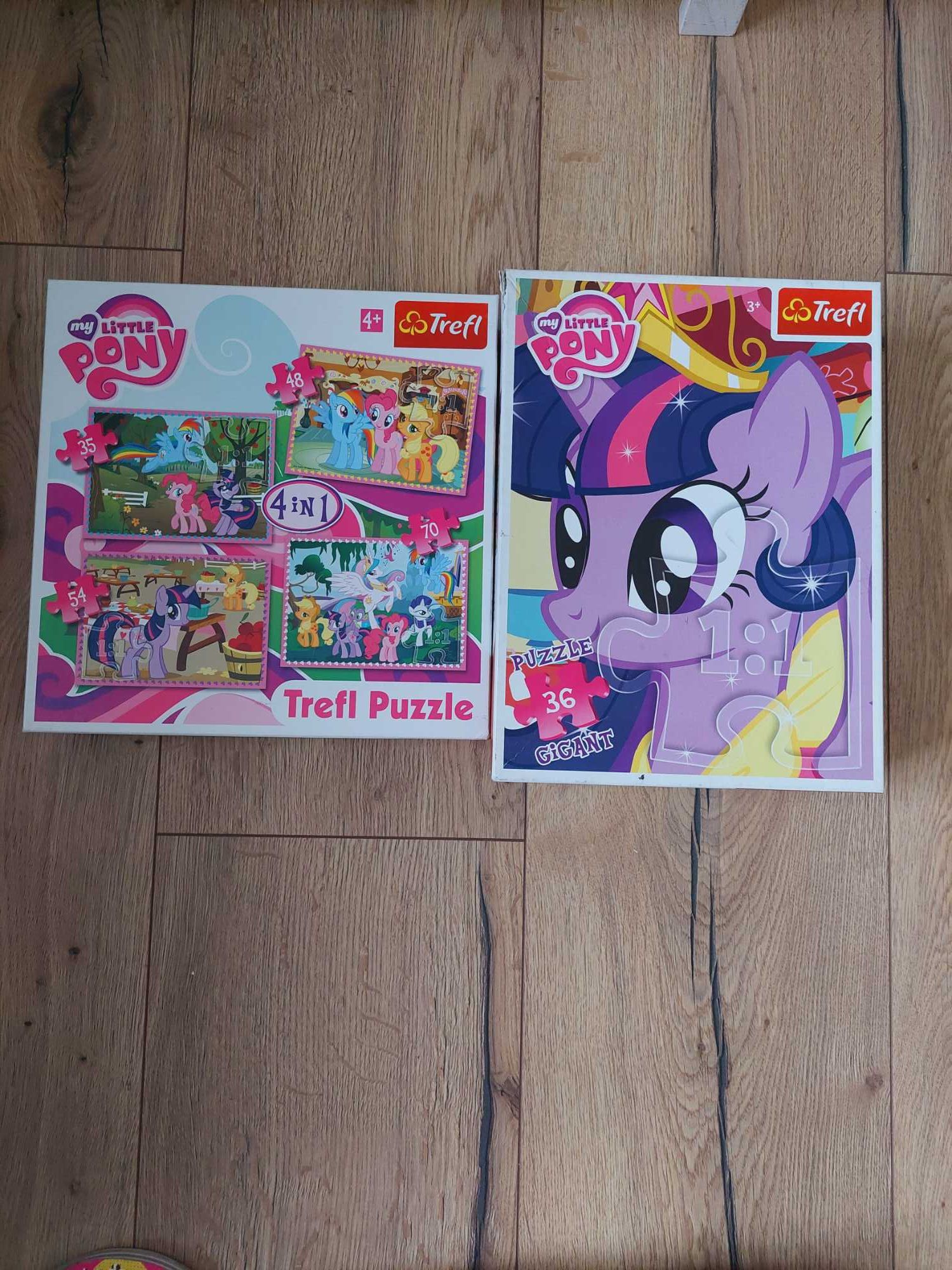 Puzzle kucyki pony my little pony 2 sztuki giga + 4w1