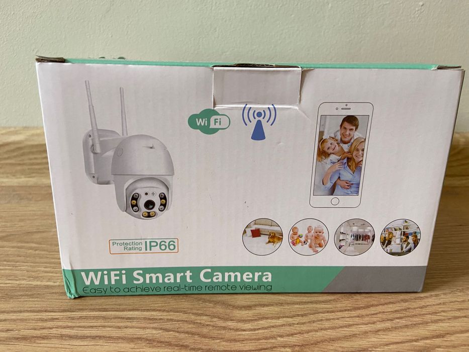 Kamera obrotowa zewnętrzna  WiFi 2,4GHz mpx rj45 karta SD