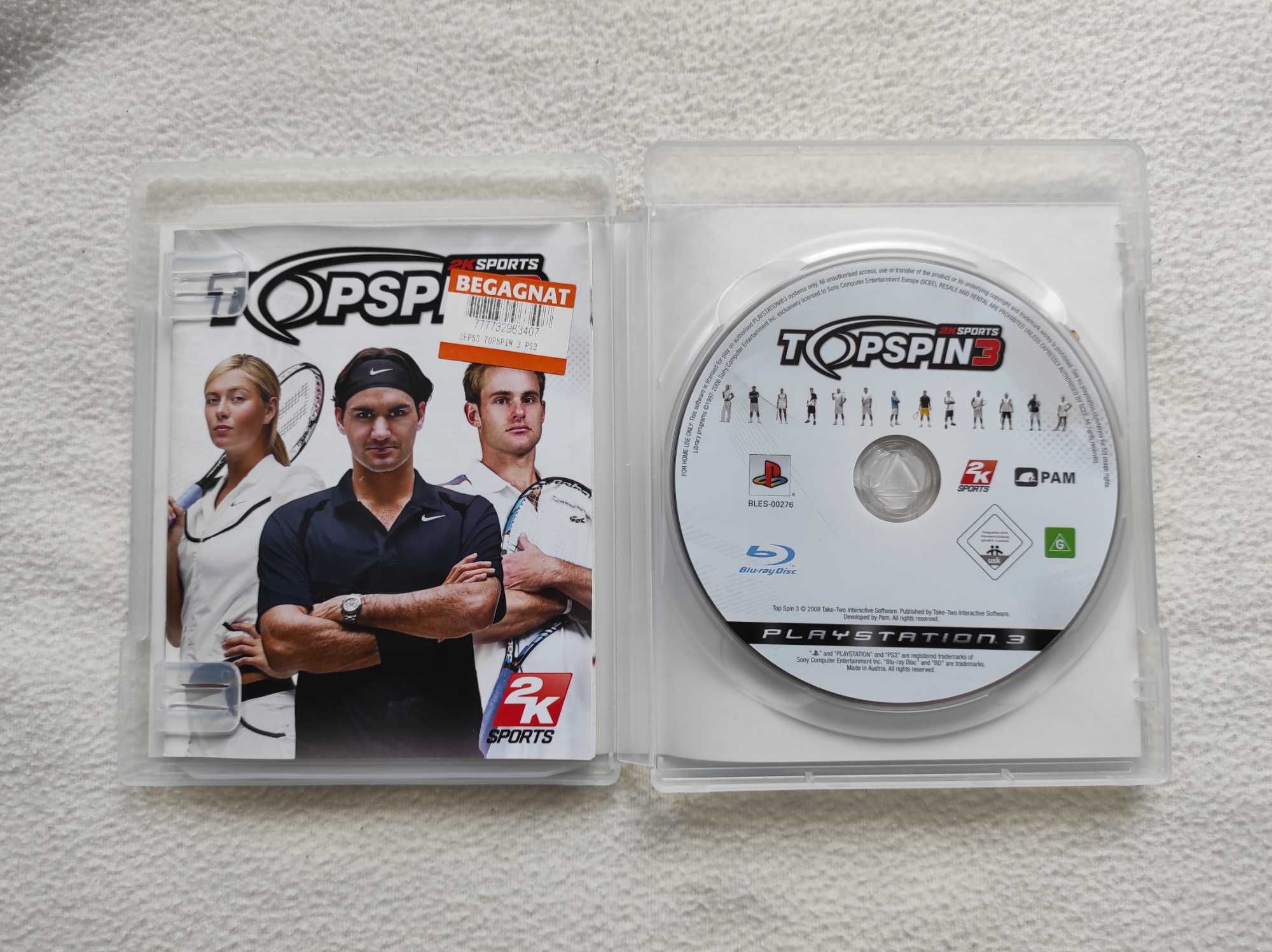 Top Spin 3 - PS3 - Stan Płyty BDB