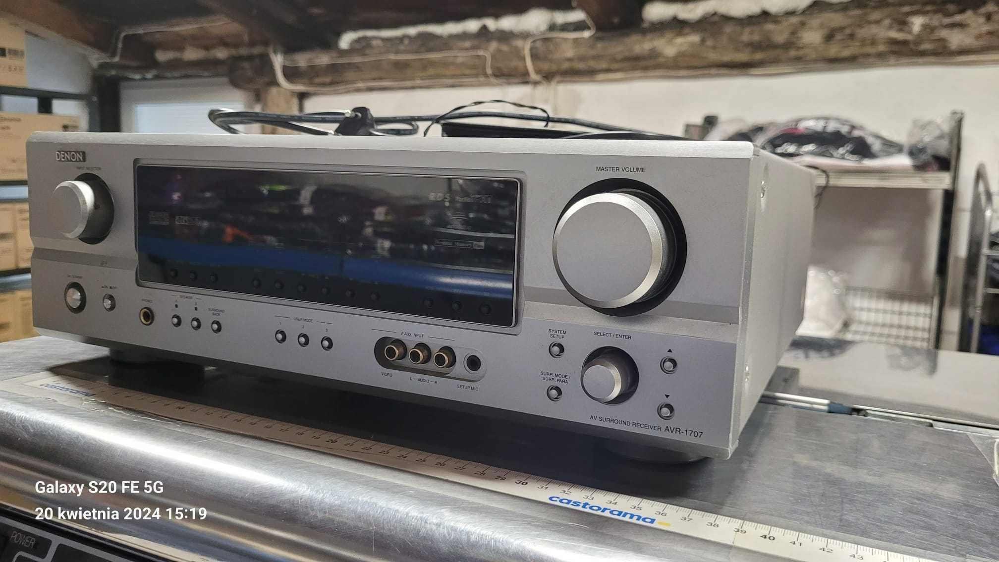 DENON AVR-1707 AMPLITUNER + pilot + dokumenty