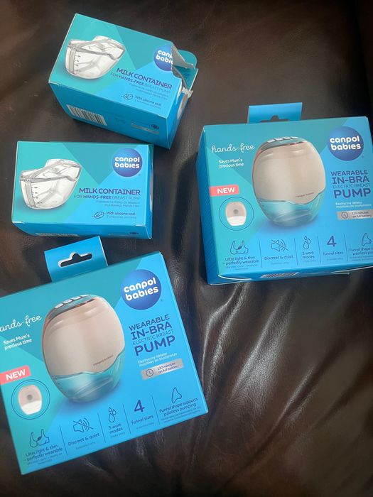 Dwa Laktatory muszlowe canpol babies hands- free