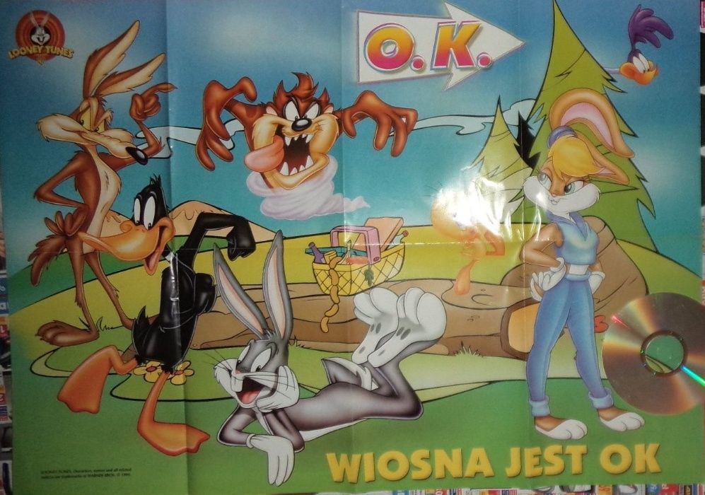 Plakat bajki animowane poster cartoons Looney Tunes 1999, Warner Bros