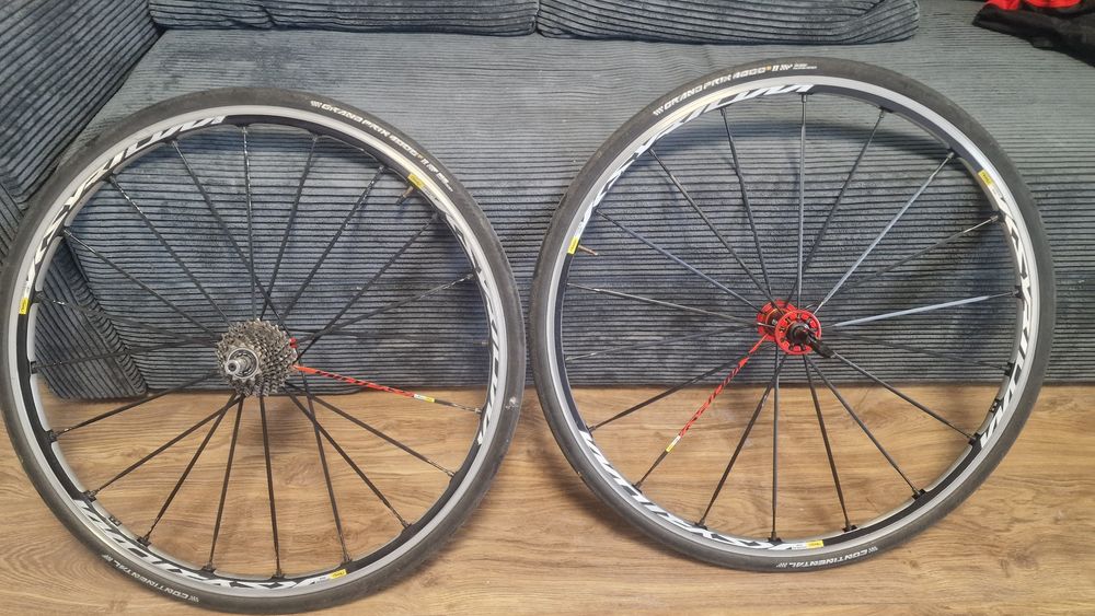 Koła Mavic Ksyrium SL + opony Continental Grand Prix 4000 s2