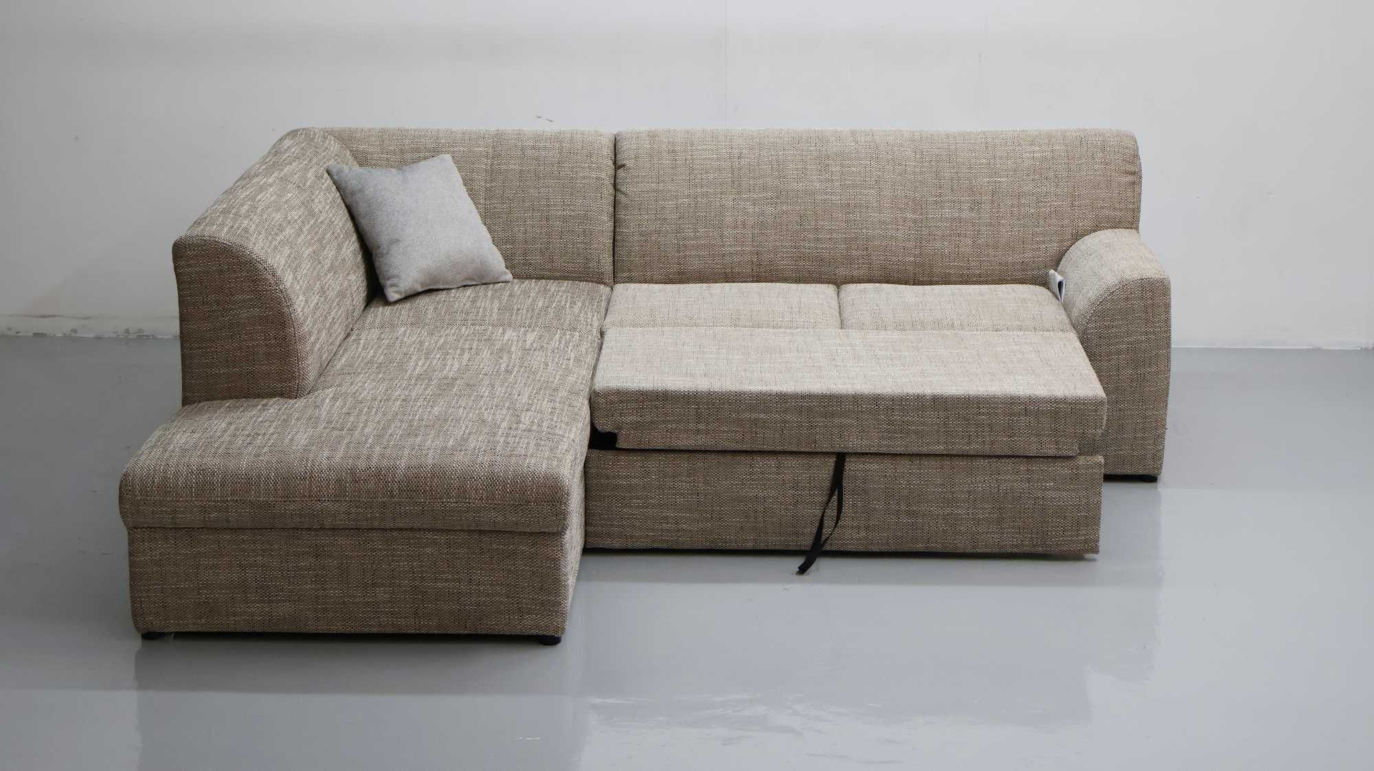 TBN Nowy narożnik z funkcją spania rogówka KANAPA sofa TKANINA