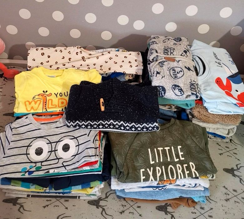 Paka ubranek komplet dla chłopca 68/74 Zara H&M