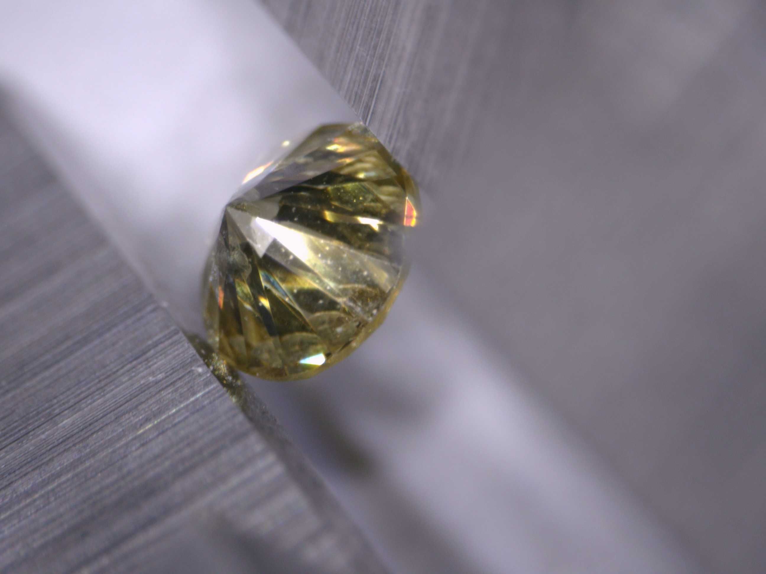 Naturalny Diament 0.08ct Żółty Brylant I1