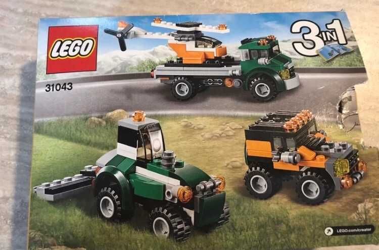 Lego Creator  31043 3w1 samochód helikopter traktor jeep