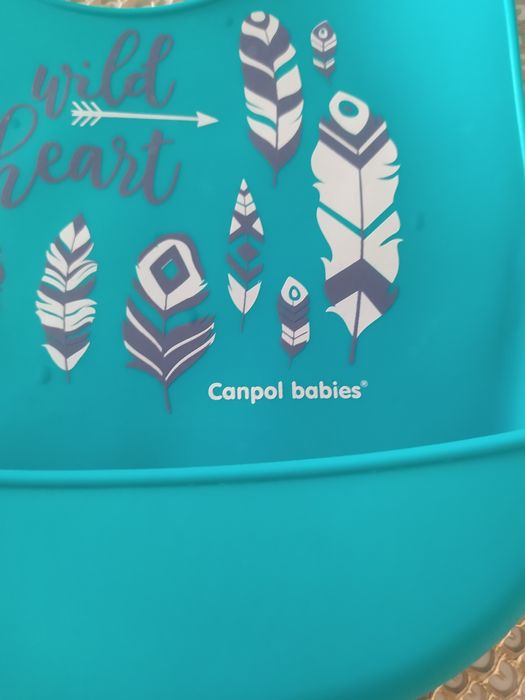 Śliniak silikobowy Canpol Babies. Jak nowy! Warto!
