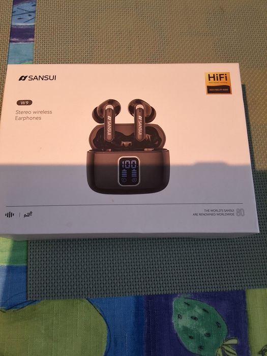 Słuchawki bezprzewodowe  SANSUI W9 czarne