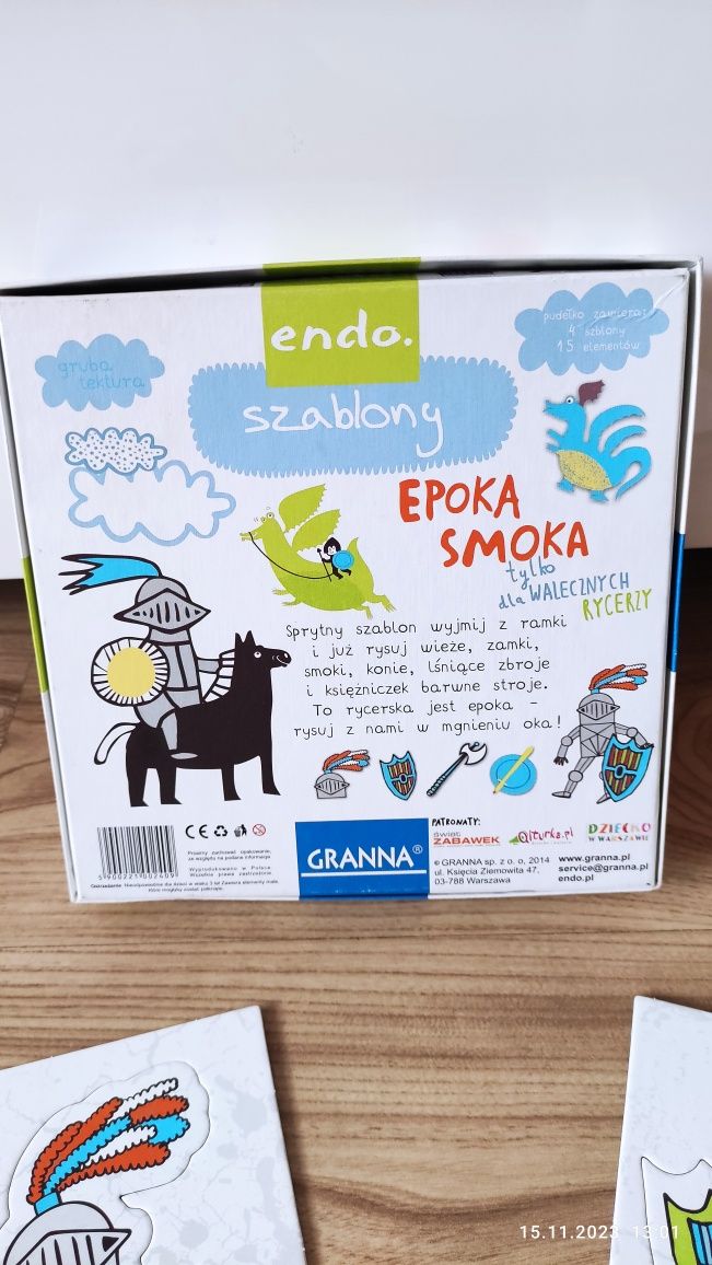 Endo Szablony Epoka Smoka puzzle