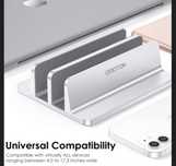 Підставка для ноутбука omoton laptop vertical stand silver