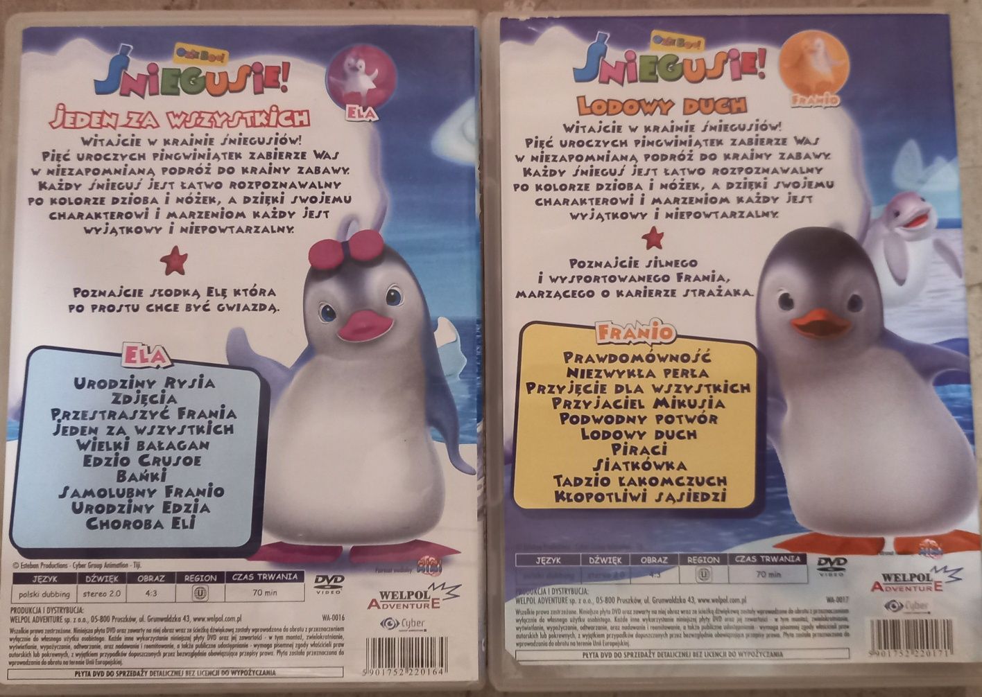 2x DVD Śniegusie Bajki Dla Dzieci TANIO !!!