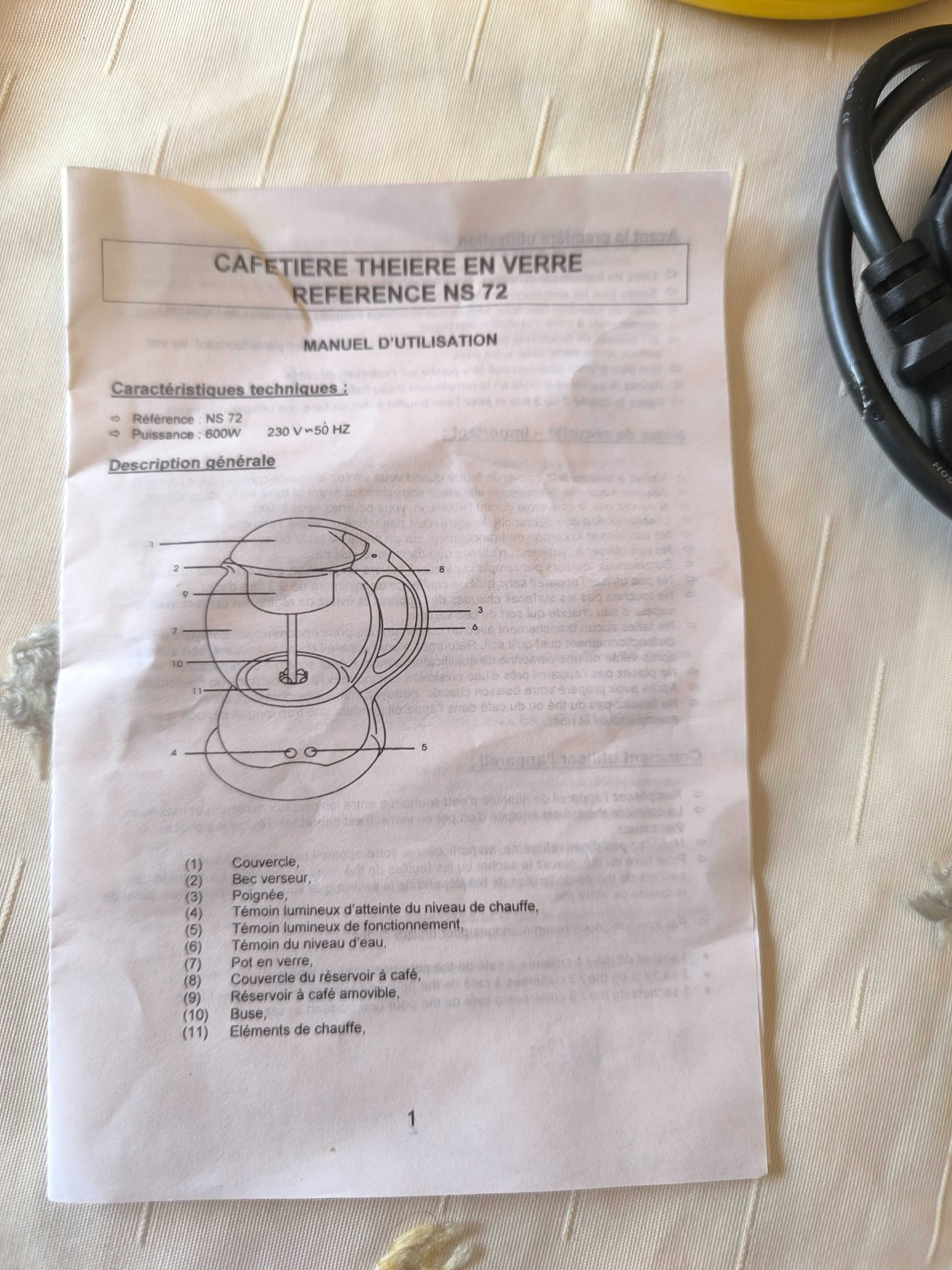 Cafeteira amarela nova
