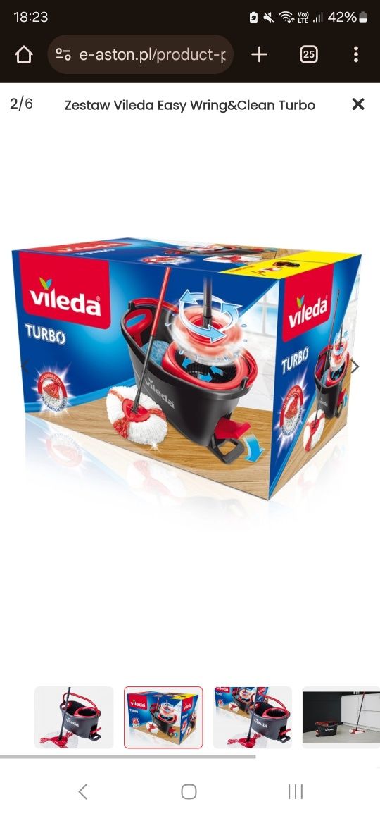 Mop Zestaw Vileda Easy Wring&Clean Turbo