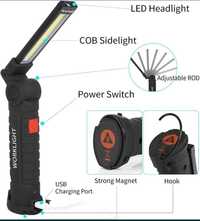 Світлодіодний акумуляторний Led фонарь з магнітом WorkLight