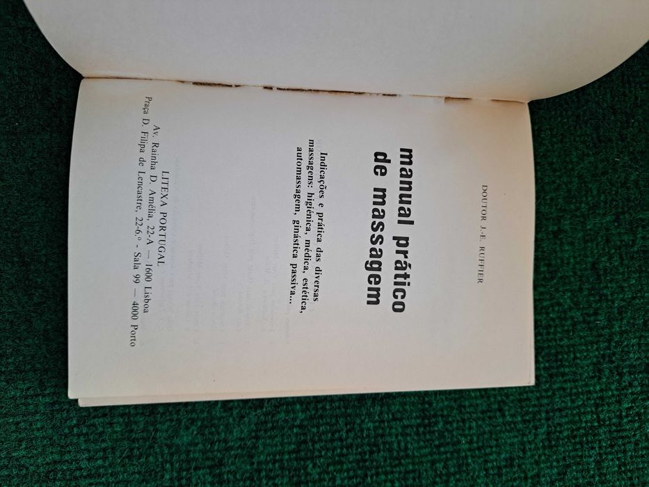 Manual Prático de Massagem - Doutor J. E. Ruffier