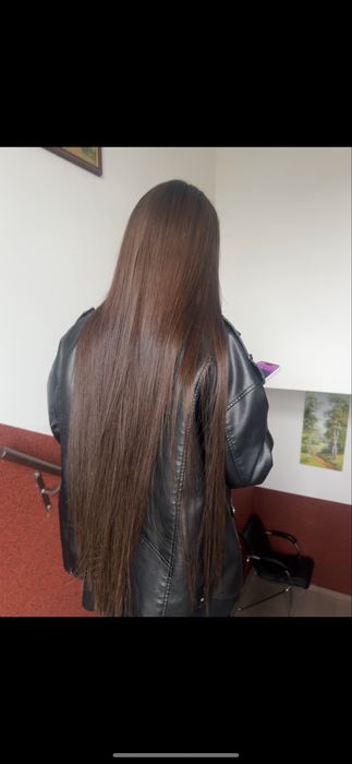 Волосся 77см каштан