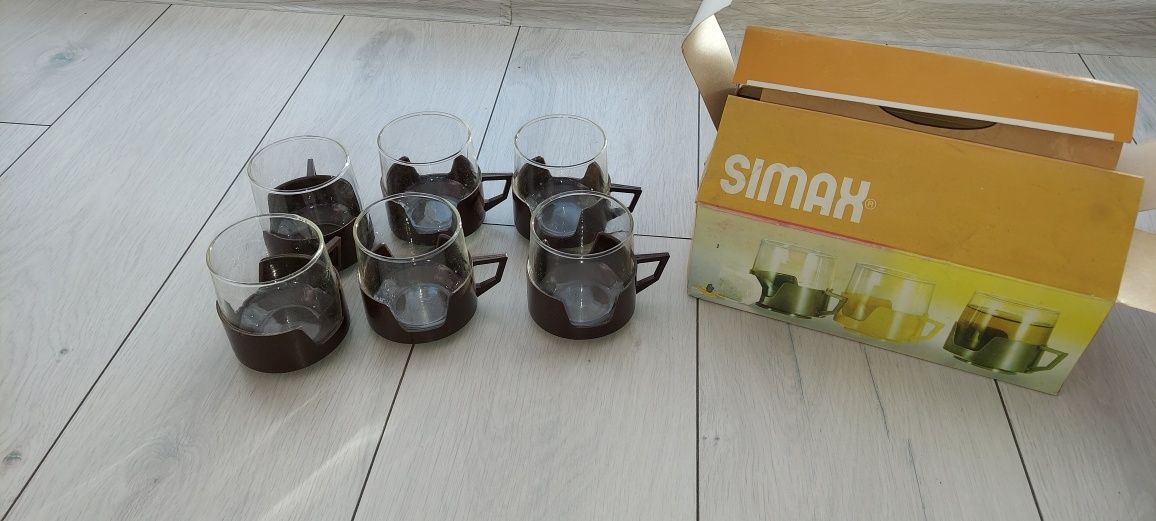 Szklanki simax z lat 80 czechosłowackie