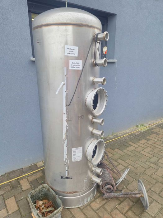 Bojler bufor nierdzewny 500l stojący 2 x wężownica Wysyłka gwarancja